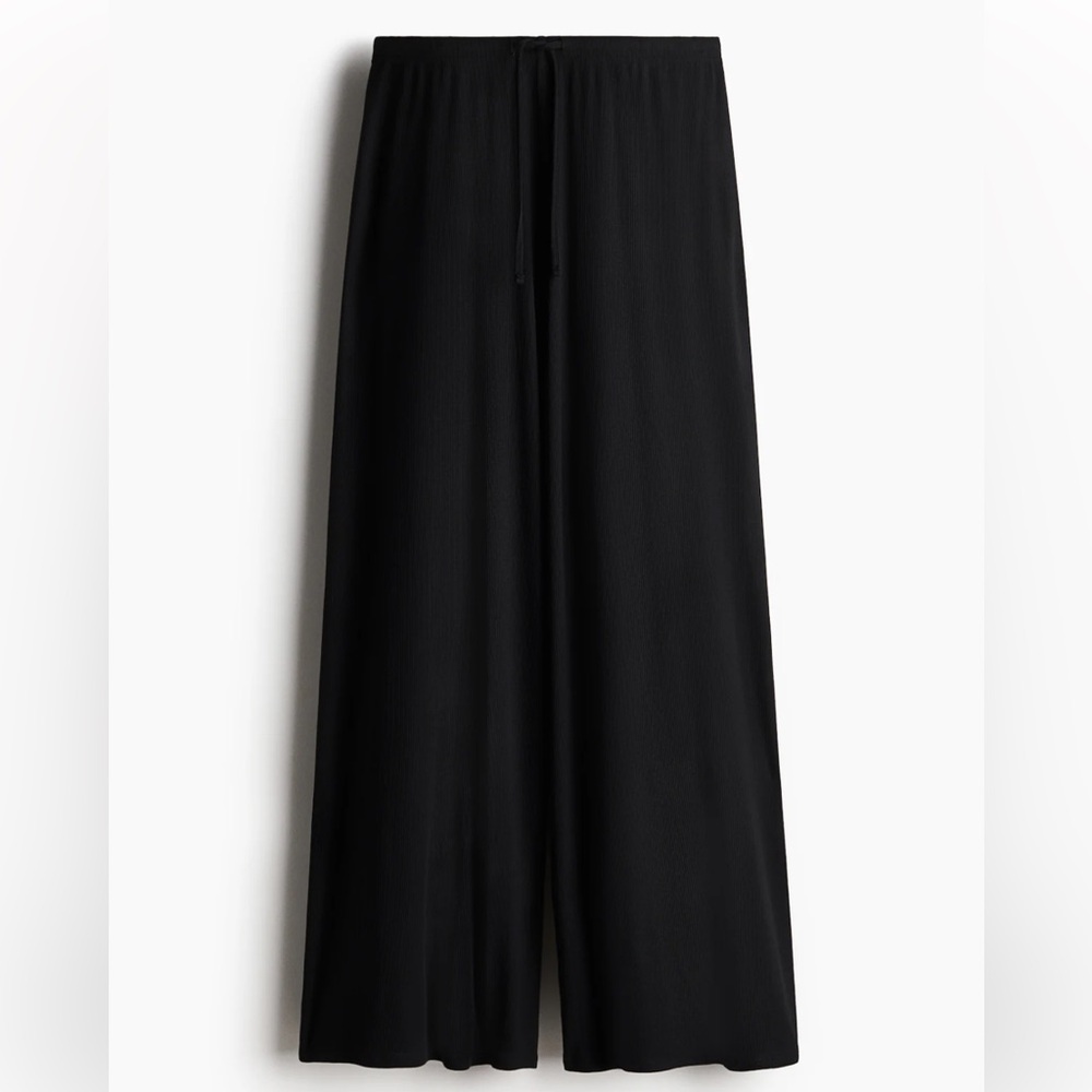 Black Wide-Leg Pants